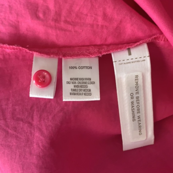 LOFT | Hot Pink Utility Shirt • Small - Picture 4 of 4